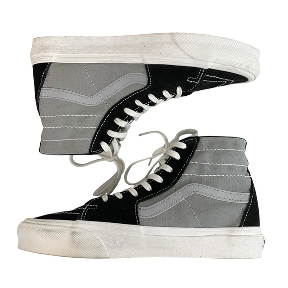 Vans Sk8-Hi Shoes Sneakers Gray Black Suede Mens Size 8 Womens Size 9.5 Unisex - Picture 13 of 13